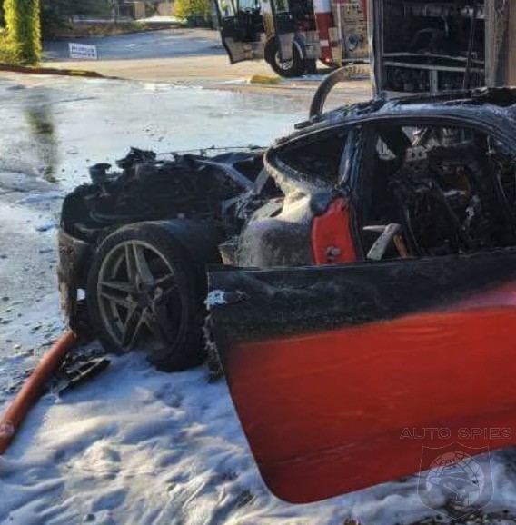 Ferrari F430 Refuses To Be Out Done By EVs Bursts Into Flames During Refueling